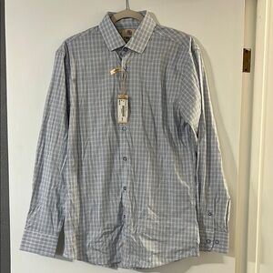 Trend Blue Gingham Dress Shirt